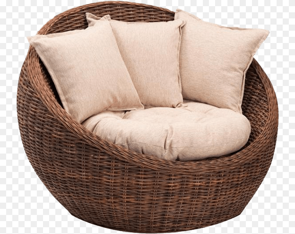 Thumb Image Basket Chair, Cushion, Home Decor, Furniture, Pillow Free Png Download