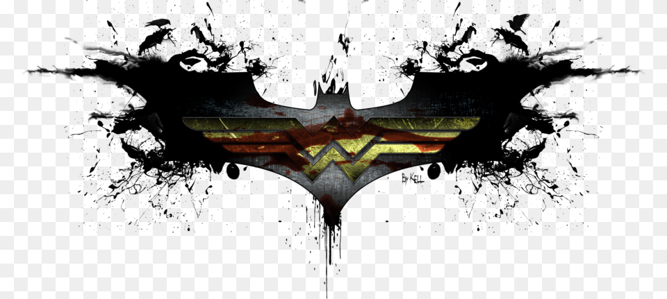 Thumb Image Batman And Wonderwoman Logo, Cross, Symbol, Emblem, Batman Logo Free Transparent Png