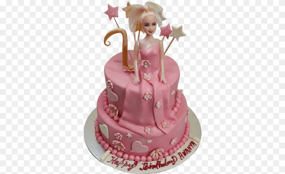 Thumb Birthday Cake Barbie Doll, Birthday Cake, Cream, Dessert, Food Png Image