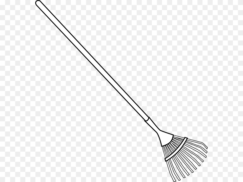 Thumb Image Black And White Rake Clipart, Bow, Weapon Png