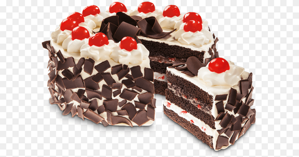 Thumb Image Black Forest Red Ribbon, Birthday Cake, Food, Dessert, Cream Free Transparent Png