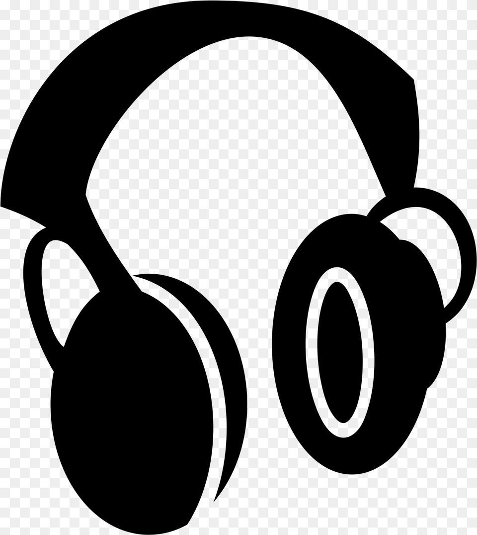 Thumb Image Black Headphones Icon, Gray Png
