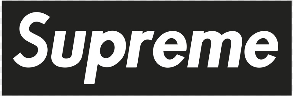 Thumb Image Black Supreme Box Logo, Text, Symbol Png