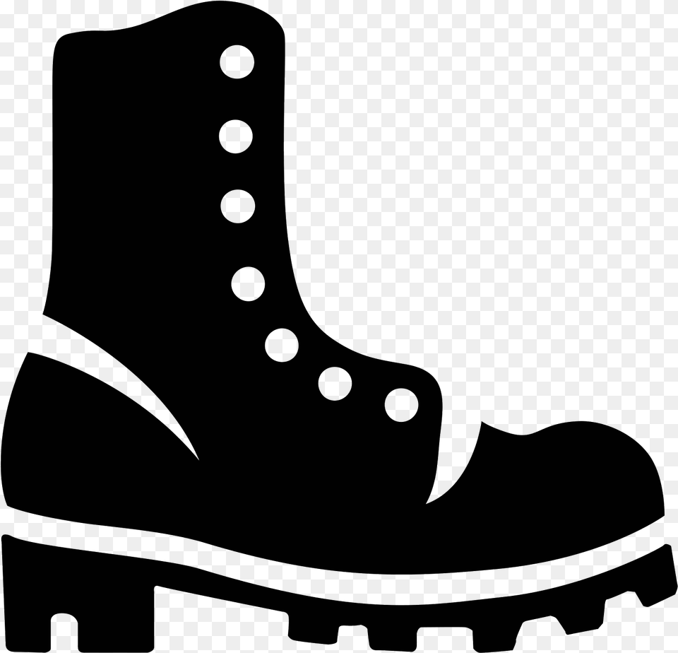Thumb Image Boots Icon, Gray Free Png Download
