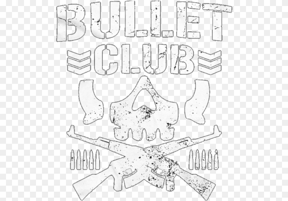 Thumb Image Bullet Club Logo, Stencil, Emblem, Symbol, Person Free Png