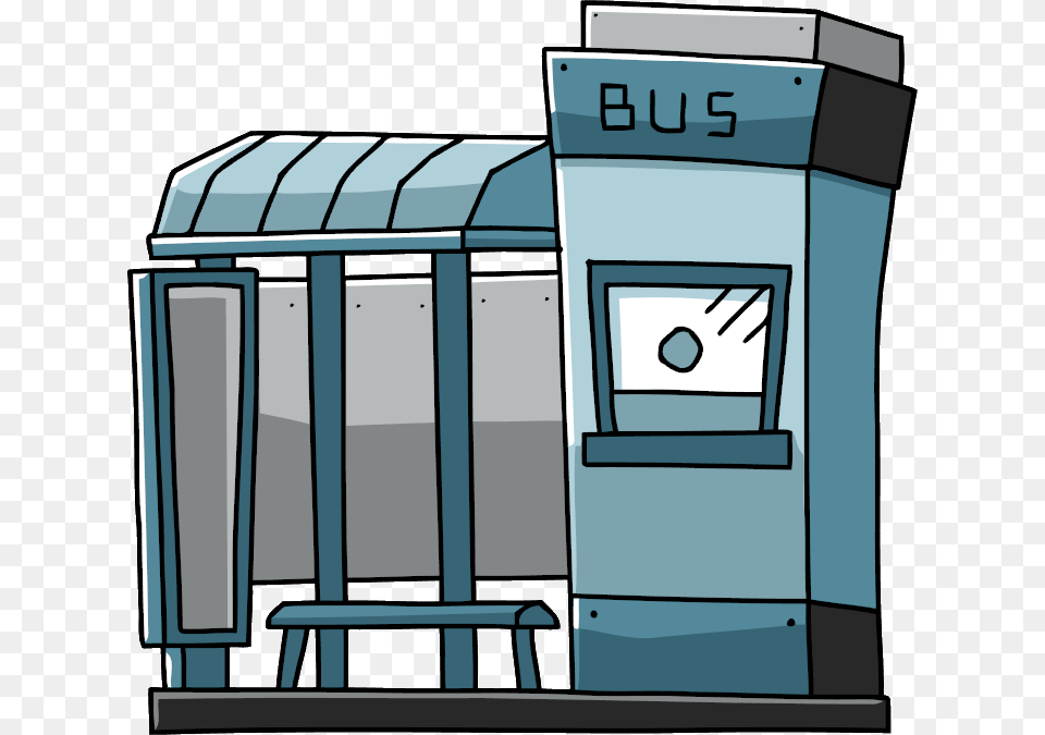 Thumb Image Bus Station Cartoon, Bus Stop, Kiosk, Outdoors, Architecture Free Transparent Png