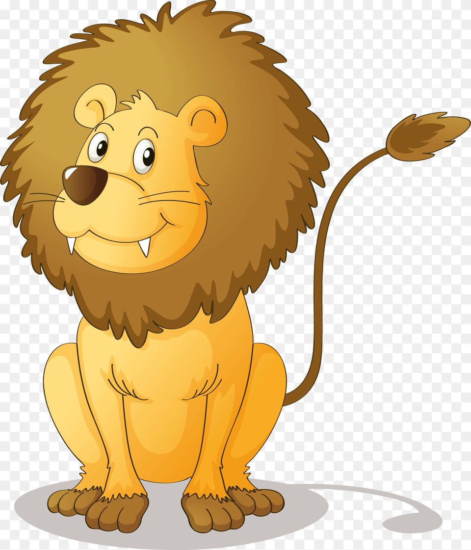 Thumb Image Cartoon Lion White Background, Animal, Mammal, Wildlife, Bear Free Png