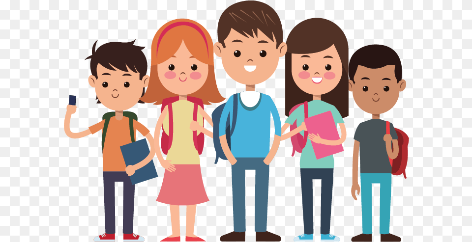 Thumb Image Cartoon Students, Boy, Child, Male, Person Free Transparent Png