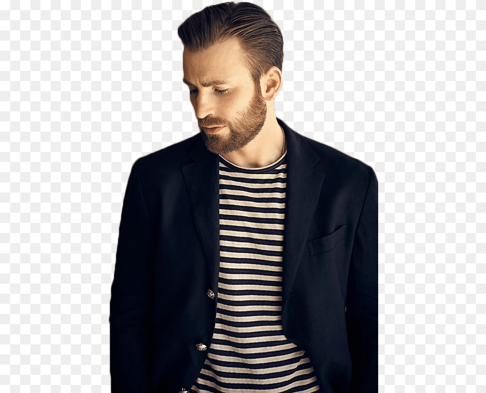 Thumb Image Chris Evans Transparent Background, Head, Jacket, Person, Face Free Png Download