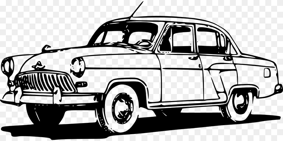 Thumb Image Classic Car Clipart, Gray Free Png Download