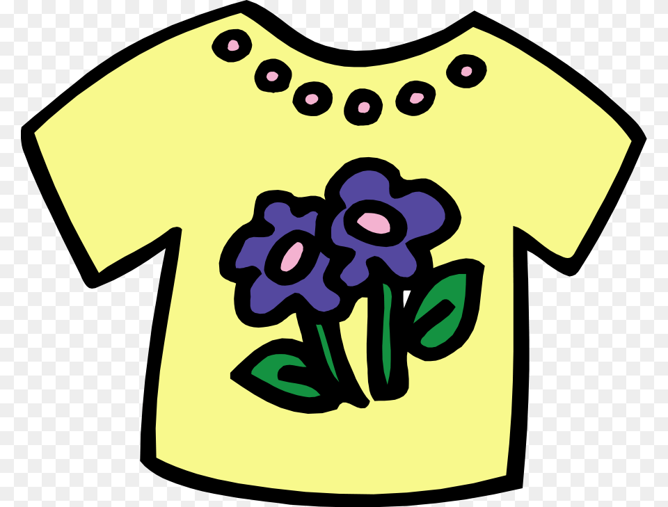 Thumb Image Clothes Clipart, Clothing, T-shirt, Shirt, Flower Free Png