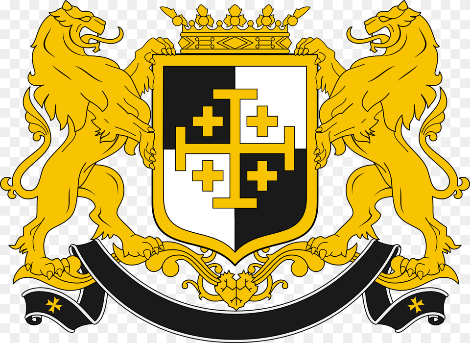 Thumb Coat Of Arms Kingdom Of Jerusalem, Emblem, Symbol, Logo, First Aid Png Image