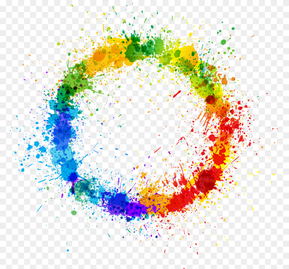 Thumb Image Color Splash Circle, Art, Graphics, Accessories, Fireworks Free Png Download
