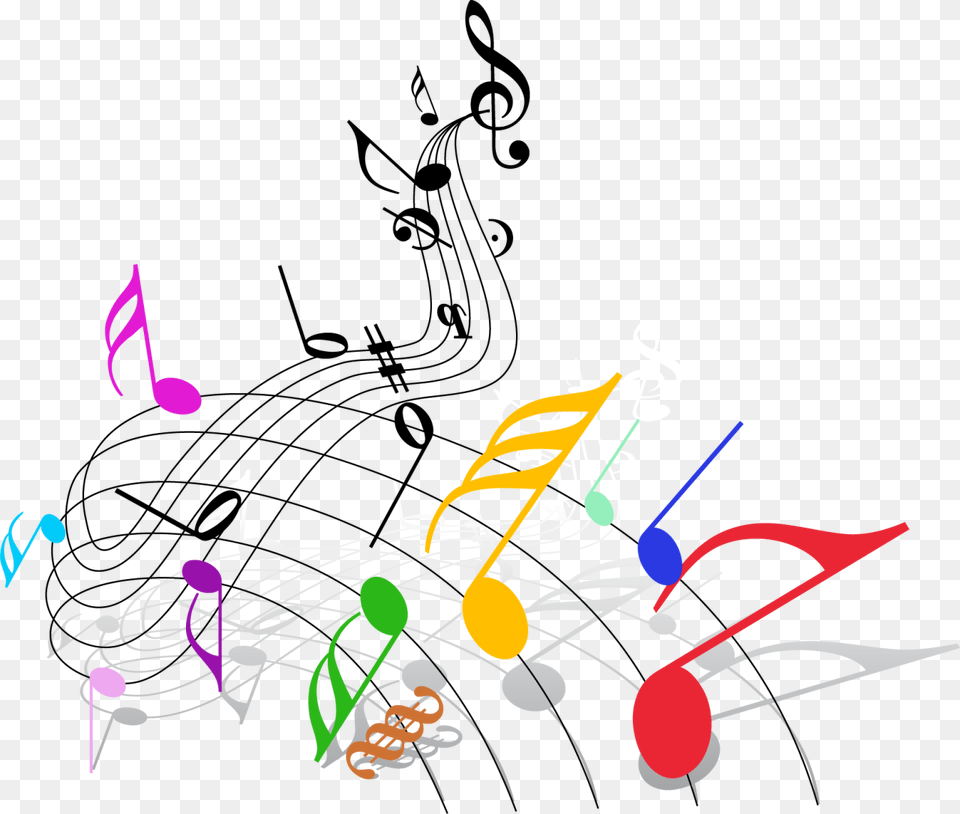 Thumb Colorful Music Notes Png Image