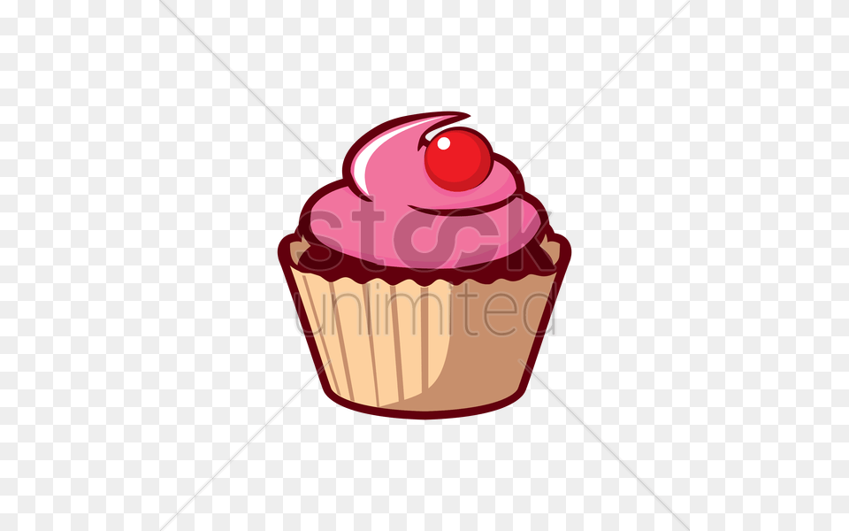 Thumb Cupcake Vector, Cake, Cream, Dessert, Food Png Image