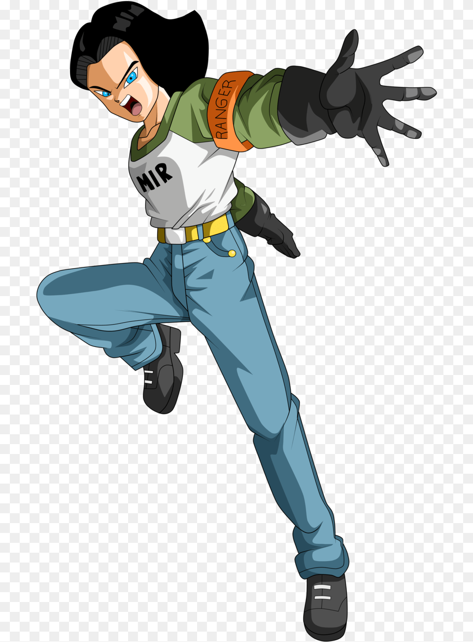 Thumb Image Dbs Android 17, Clothing, Pants, Person, People Png