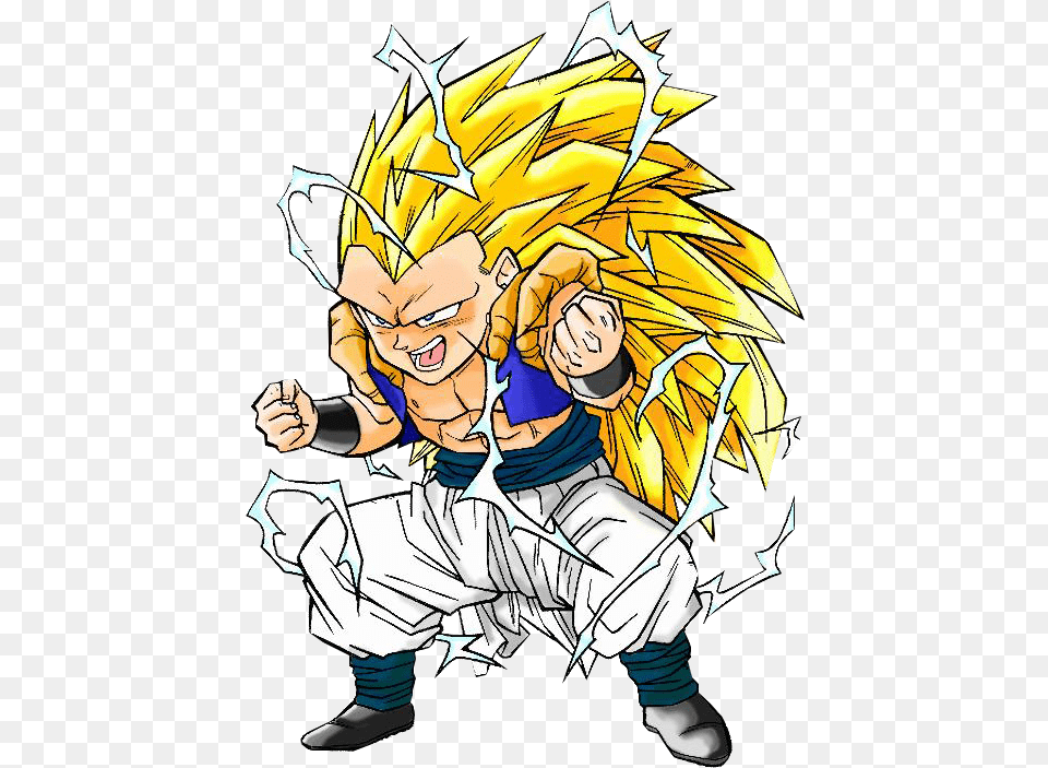 Thumb Image Dbz Gotenks Ssj, Book, Comics, Publication, Baby Png