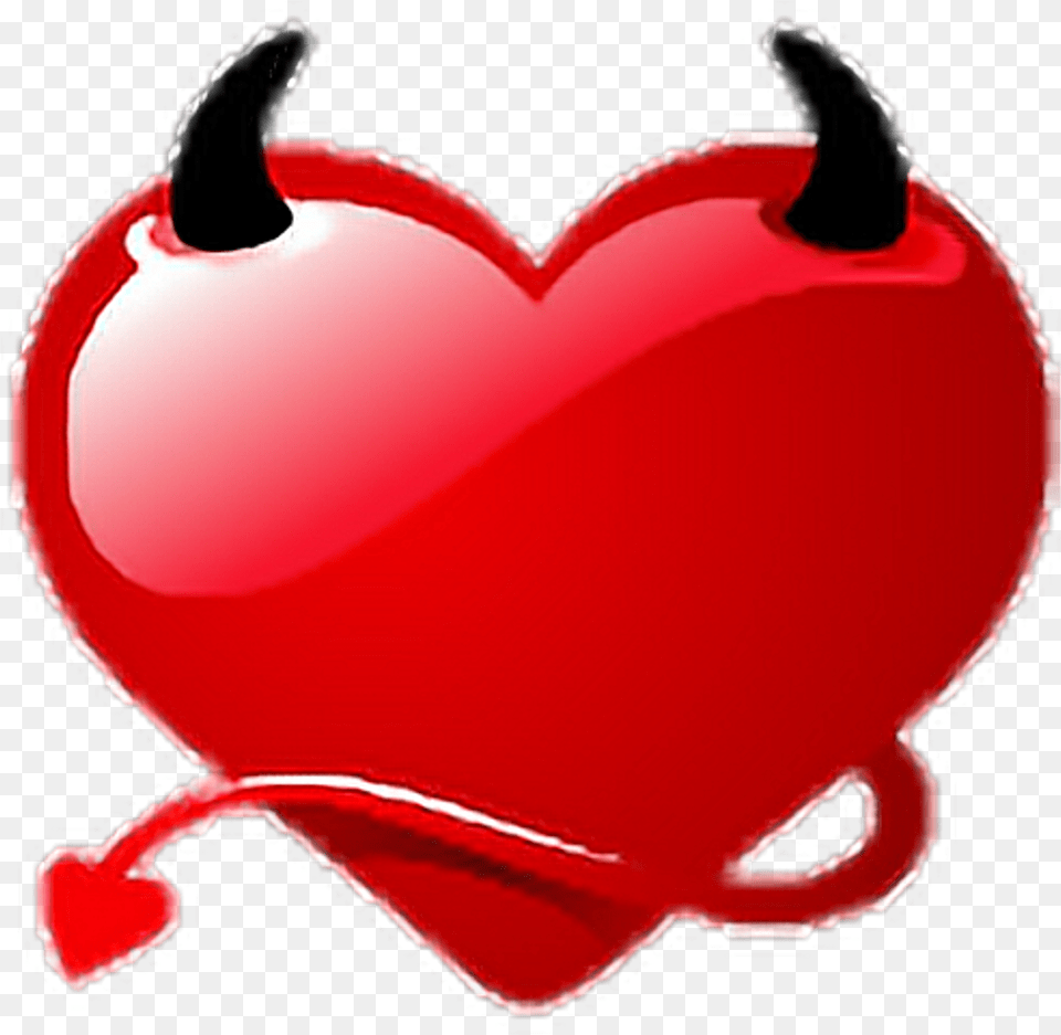 Thumb Image Devil Heart Emoji Pixels Hd Love Heart Aesthetic, Balloon Png