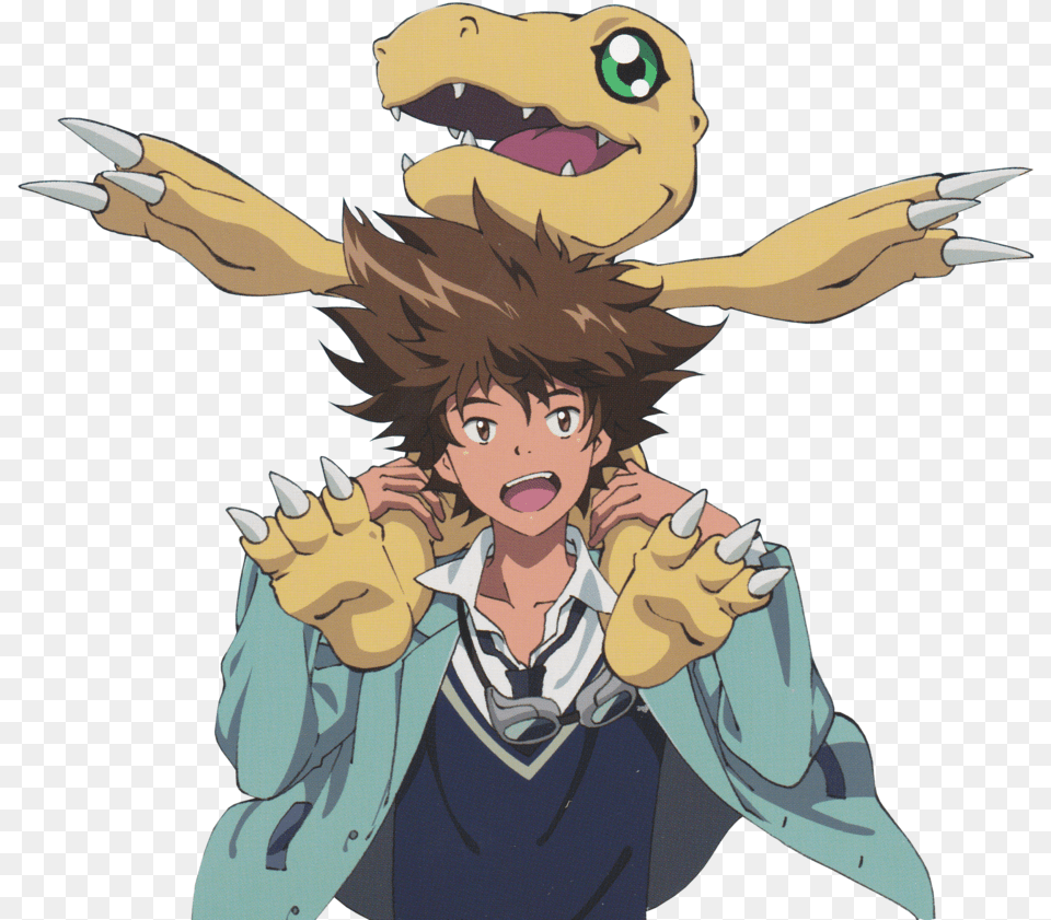 Thumb Image Digimon Tri Butterfly Album, Book, Comics, Publication, Person Png