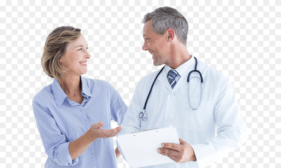 Thumb Doctor And Patient, Adult, Shirt, Person, Lab Coat Png Image