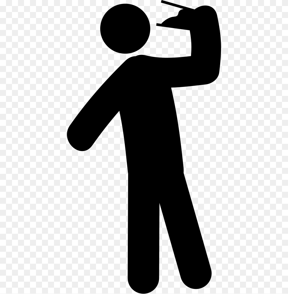 Thumb Drinking Black And White, Silhouette, Stencil, Adult, Male Png Image