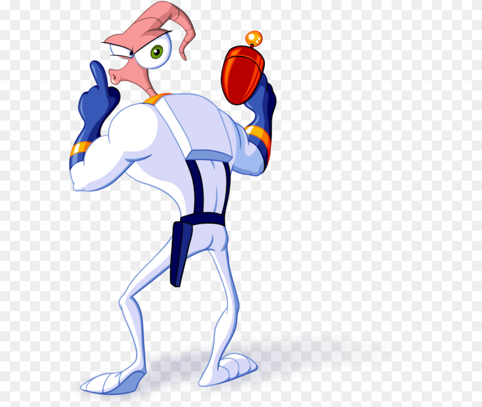 Thumb Image Earthworm Jim Transparent Background, Cartoon, Person Free Png