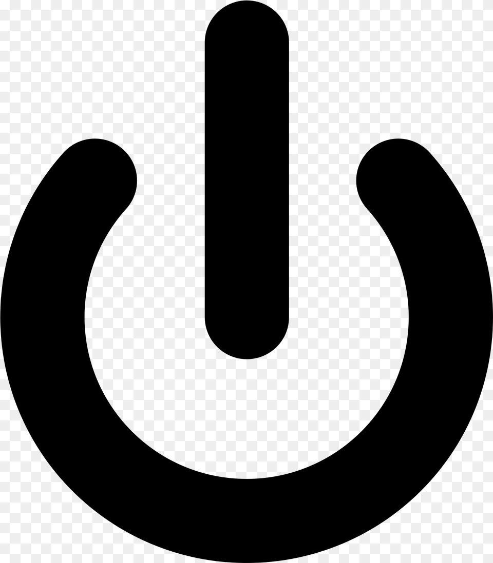 Thumb Electric Power Symbol, Gray Png Image