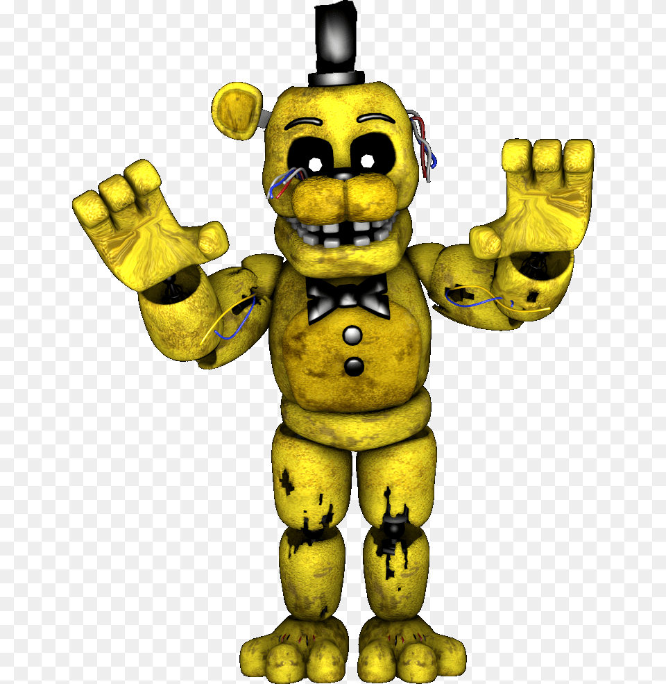 Thumb Image Five Nights At Freddy39s Withered Golden Freddy, Toy, Clothing, Glove, Robot Png