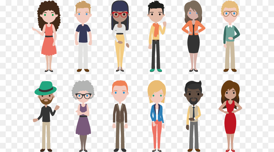 Thumb Image Flat Design People, Book, Publication, Comics, Person Free Png Download