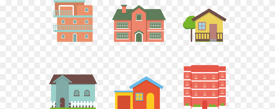 Thumb Image Flat Vector, Neighborhood, Architecture, Building, Housing Free Png