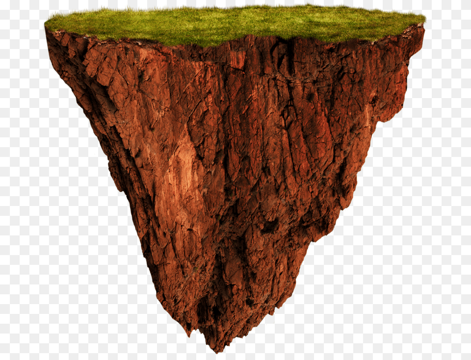 Thumb Floating Island, Cliff, Nature, Outdoors, Plant Png Image