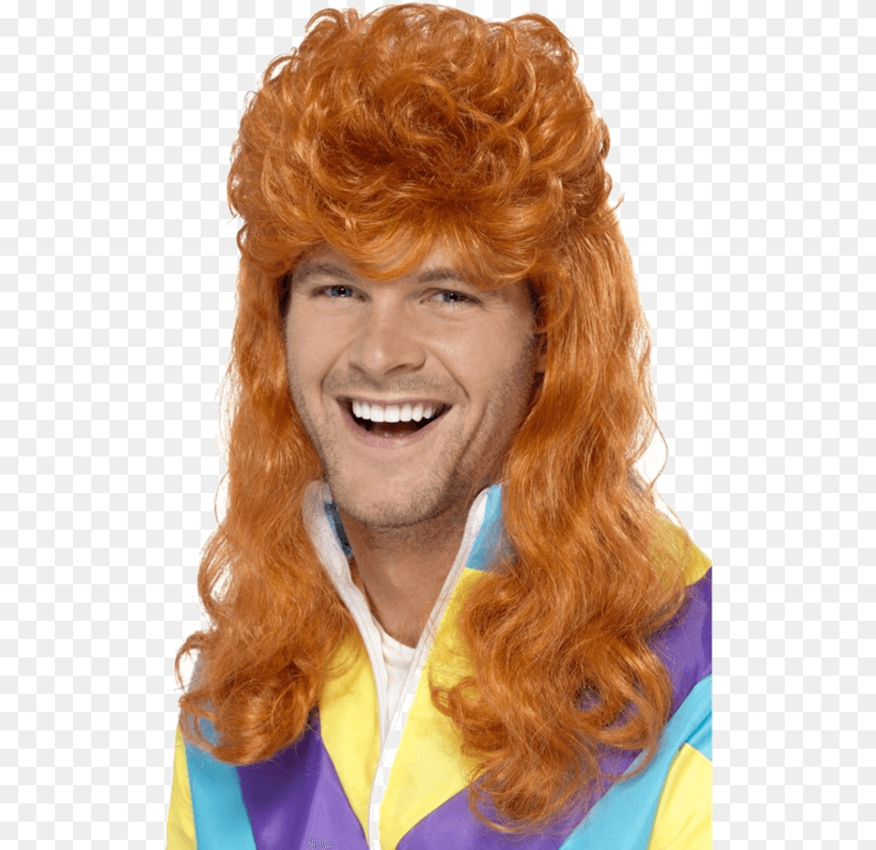 Thumb Ginger Mullet Wig, Adult, Female, Person, Woman Png Image