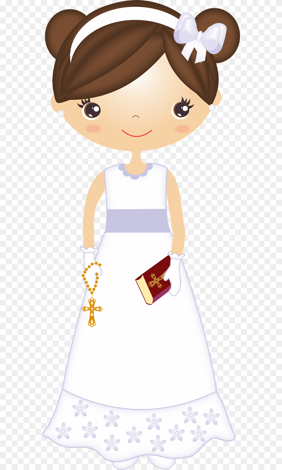 Thumb Girl Communion, Baby, Person, Text, Clothing Png Image