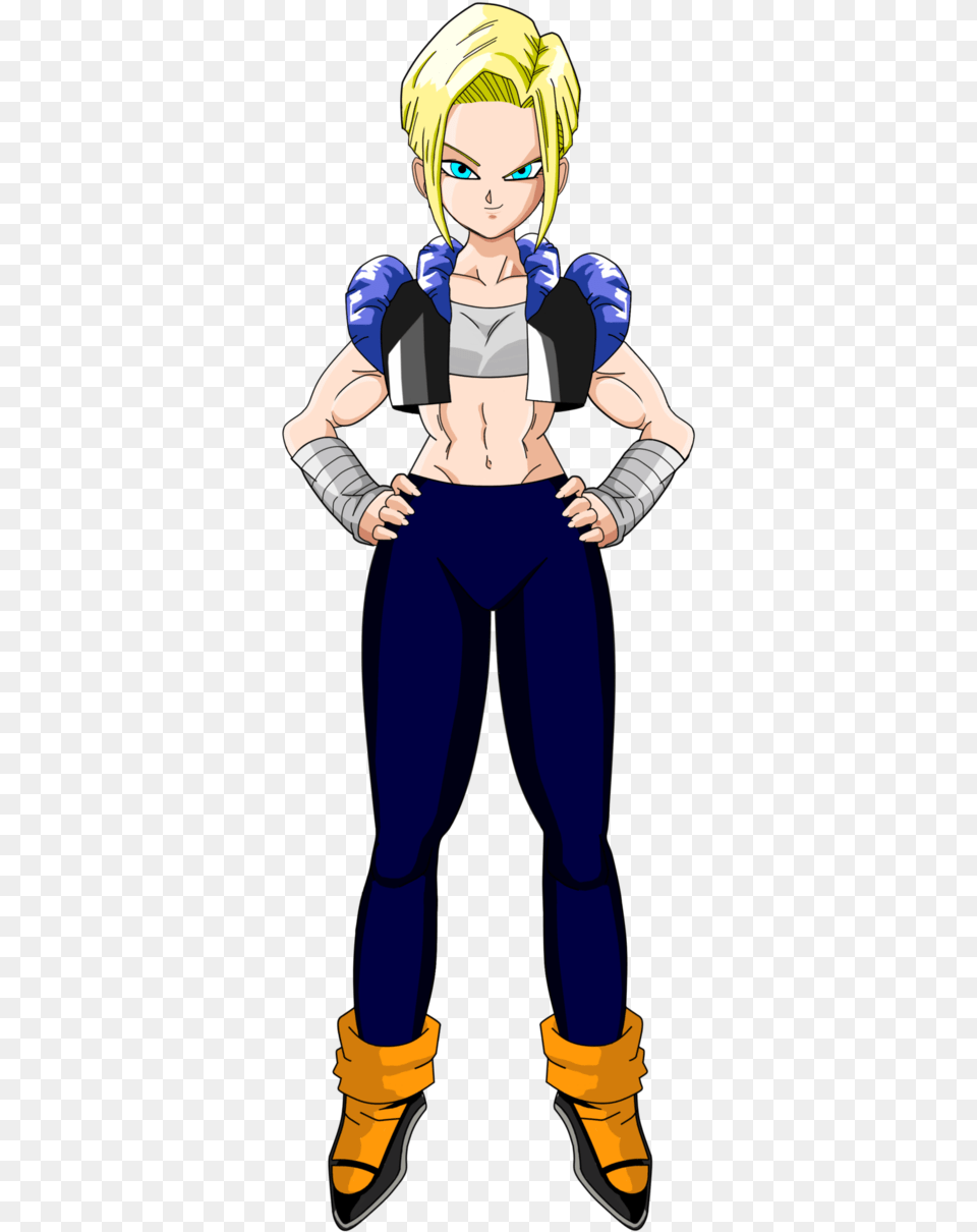 Thumb Image Goku And Android 18 Fusion, Book, Publication, Comics, Adult Png