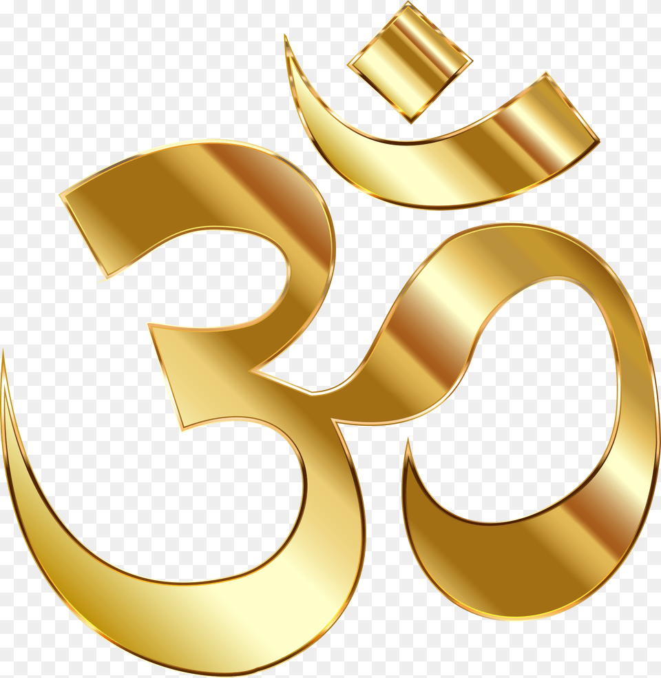 Thumb Image Golden Om, Symbol, Text, Alphabet, Ampersand Free Png