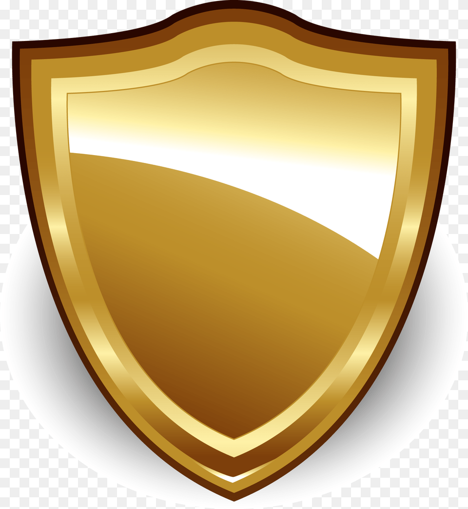 Thumb Golden Shield Vector, Armor Png Image