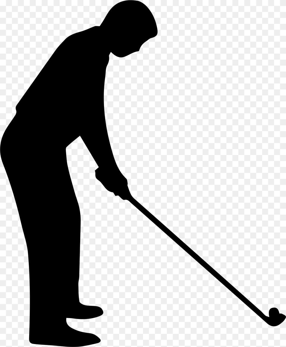 Thumb Image Golfer Clipart, Gray Free Transparent Png