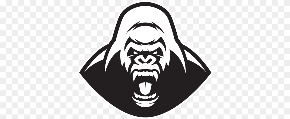 Thumb Image Gorilla Symbol, Stencil, Baby, Person, Face Free Transparent Png