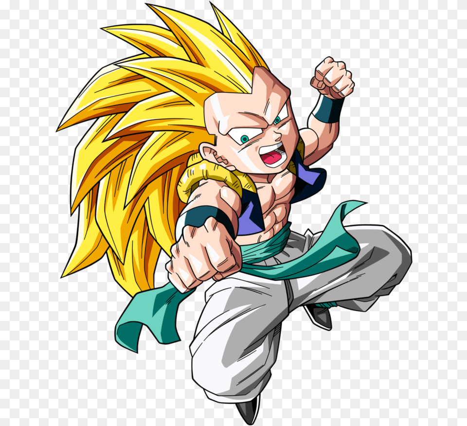 Thumb Gotenks Super Saiyan 3, Book, Comics, Publication, Person Png Image