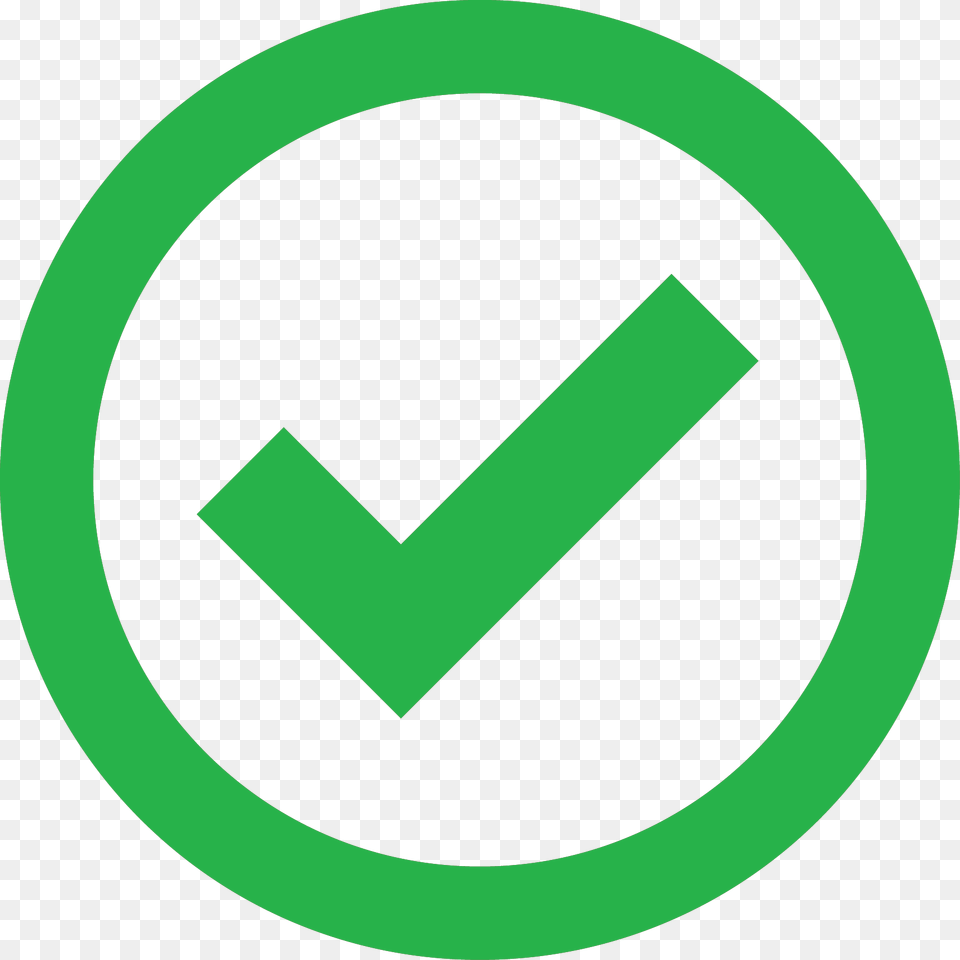 Thumb Image Green Check In Circle, First Aid, Symbol, Recycling Symbol Free Png