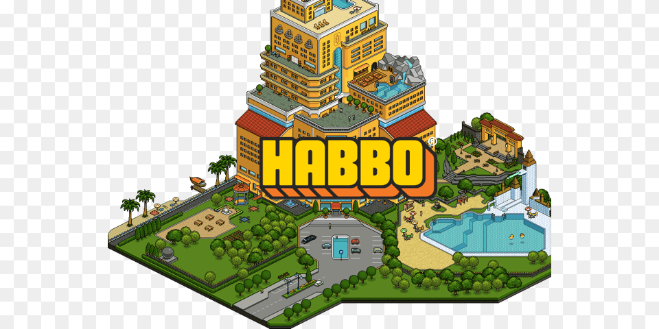Thumb Image Habbo Hotel, Neighborhood, City, Plant, Grass Png