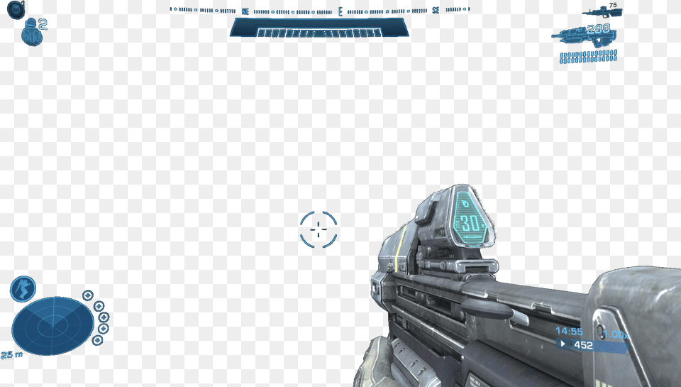 Thumb Image Halo Reach Hud, Firearm, Weapon, Gun, Rifle Free Png