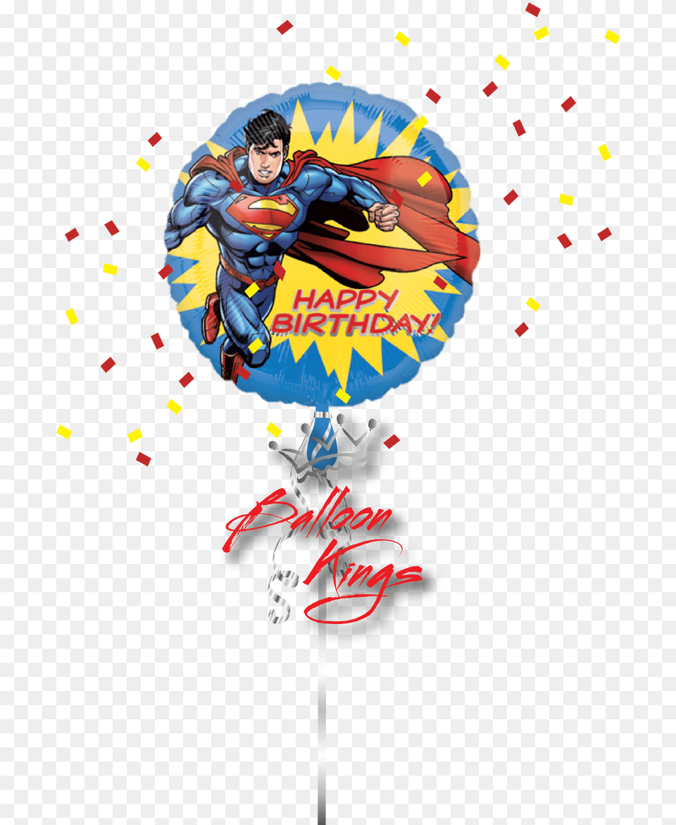 Thumb Image Happy Birthday Decor Superman, Food, Person, Sweets, Candy Free Png