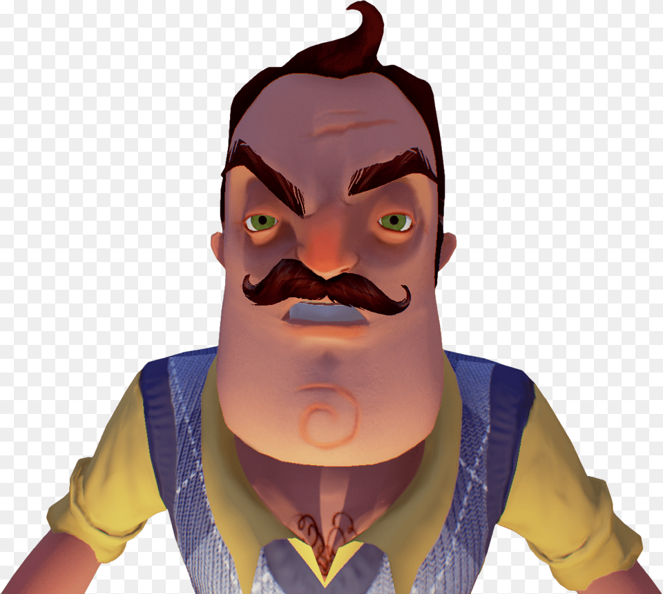 Thumb Image Hello Neighbor Angry Neighbor, Person, Head, Face, Cartoon Free Transparent Png