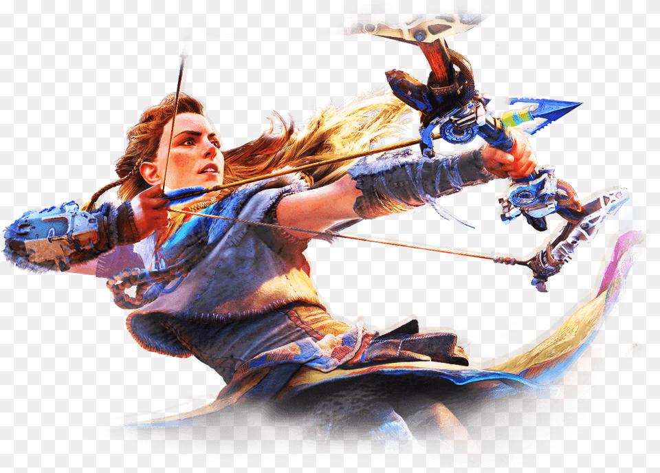 Thumb Image Horizon Zero Dawn Stickers, Adult, Weapon, Sport, Person Free Transparent Png