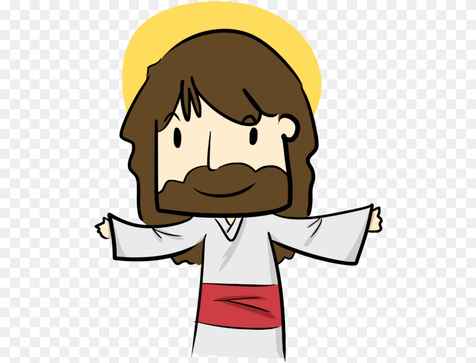 Thumb Image Jesus Cartoon Transparent Background, Baby, Person, Face, Head Free Png Download
