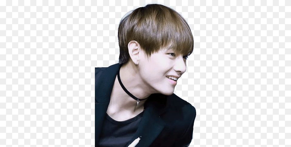 Thumb Image Kim Taehyung Choker, Person, Face, Head, Teen Free Png