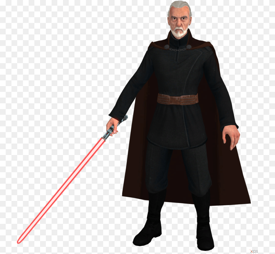 Thumb Image Kinect Star Wars Count Dooku, Weapon, Sword, Person, Man Free Png Download