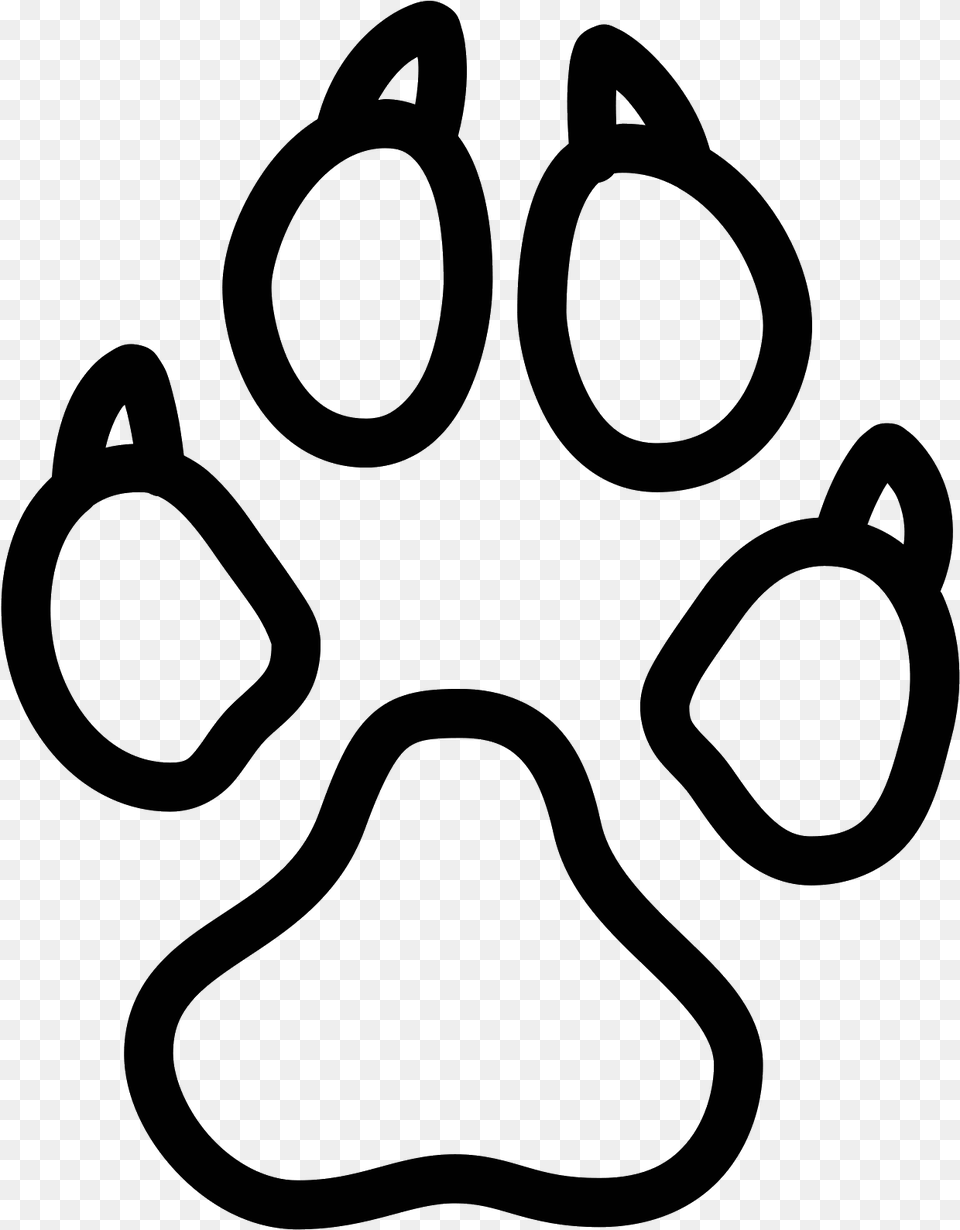 Thumb Image Labrador Footprint, Gray Free Png