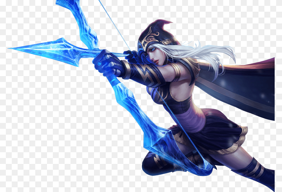 Thumb Image League Of Legends Ashe, Archer, Archery, Bow, Weapon Png